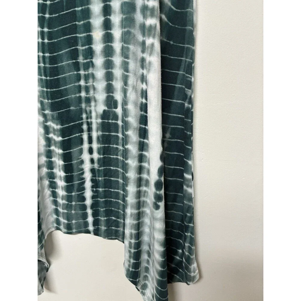 LOGO by Lori Goldstein Women’s Bi-Stretch Skirt Size XL Pull On Tie Dye Green